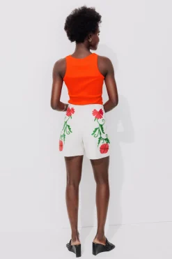 Promod Débardeur côtelé uni Femme - Orange Store