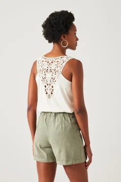 Promod Débardeur dos en crochet Femme - Ecru Outlet