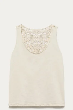 Promod Débardeur dos en crochet Femme - Ecru Outlet