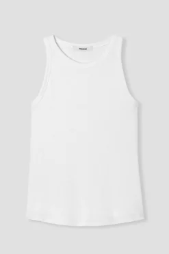 Promod Débardeur en coton côtelé - Blanc Cheap