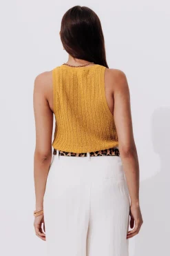 Promod Débardeur en crochet Femme - Ocre Best