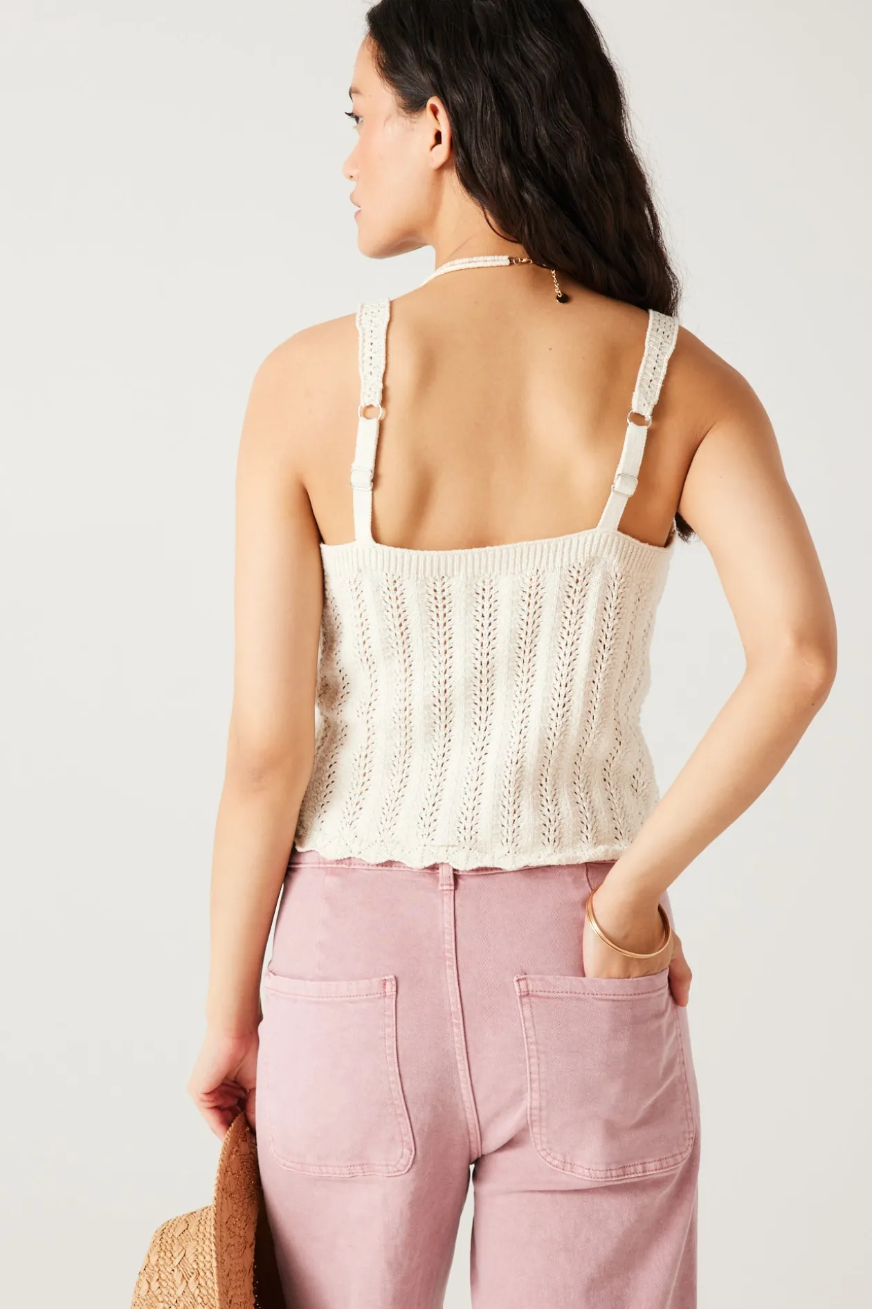 Promod Débardeur en crochet Femme - Ecru Discount