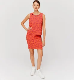 Promod Débardeur en jersey jacquard - Imprimé rose Imprimérose Discount