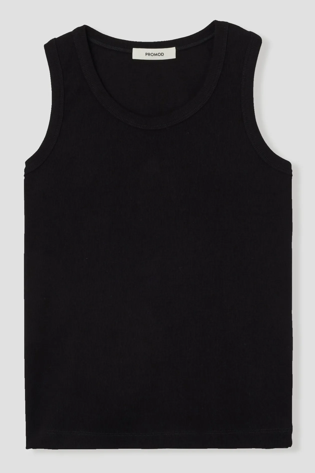 Promod Débardeur marcel côtelé Femme - Noir Shop
