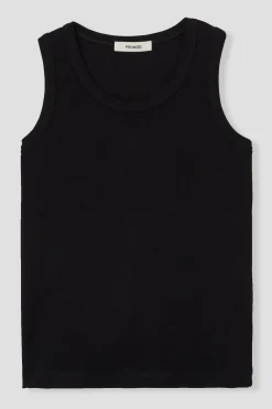 Promod Débardeur marcel côtelé Femme - Noir Flash Sale