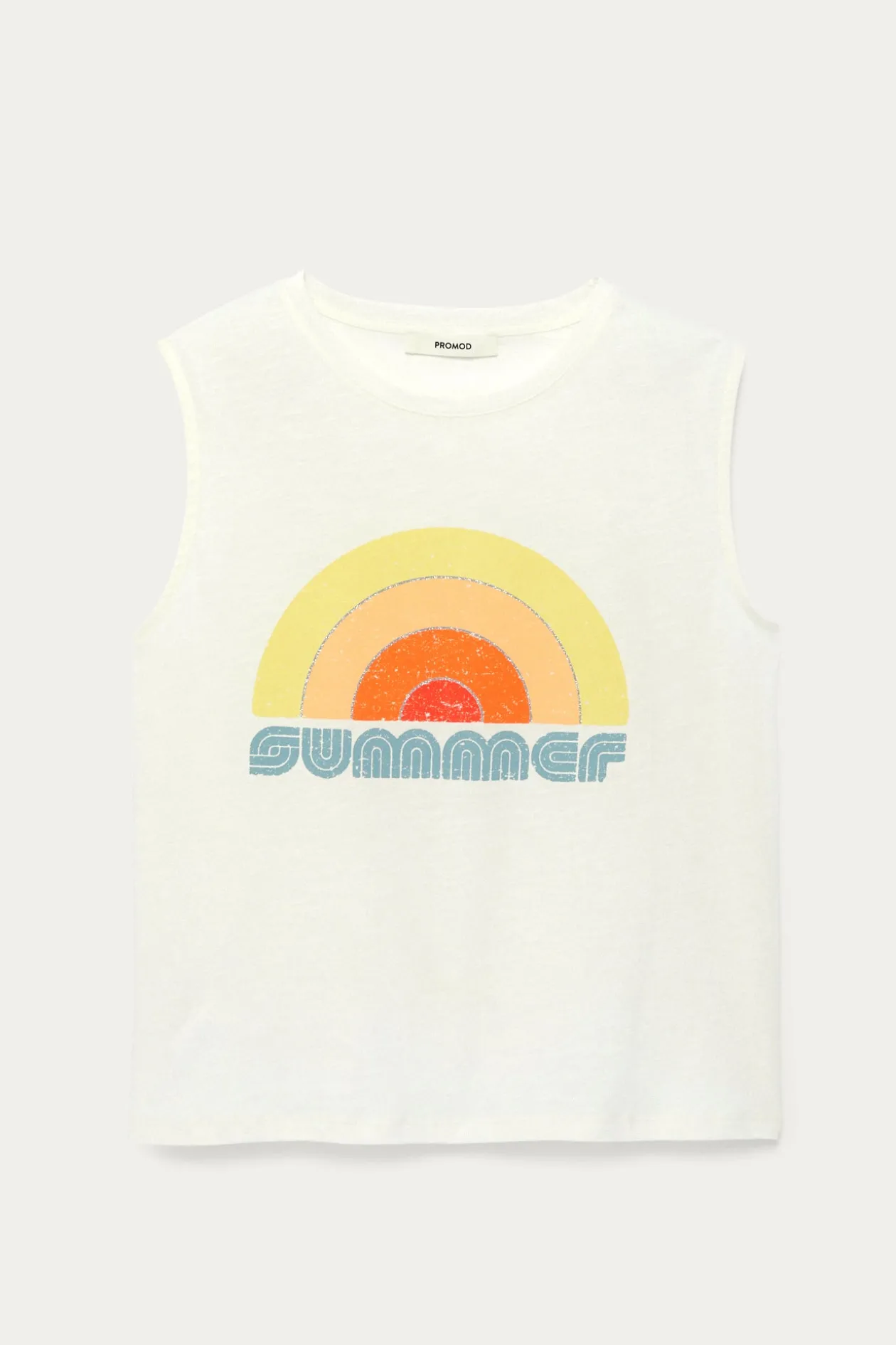Promod Débardeur motif sunset Femme - Imprimé écru Impriméécru Outlet