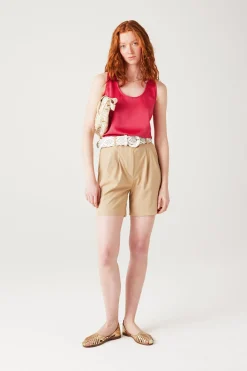 Promod Débardeur satiné uni Femme - Rose Online