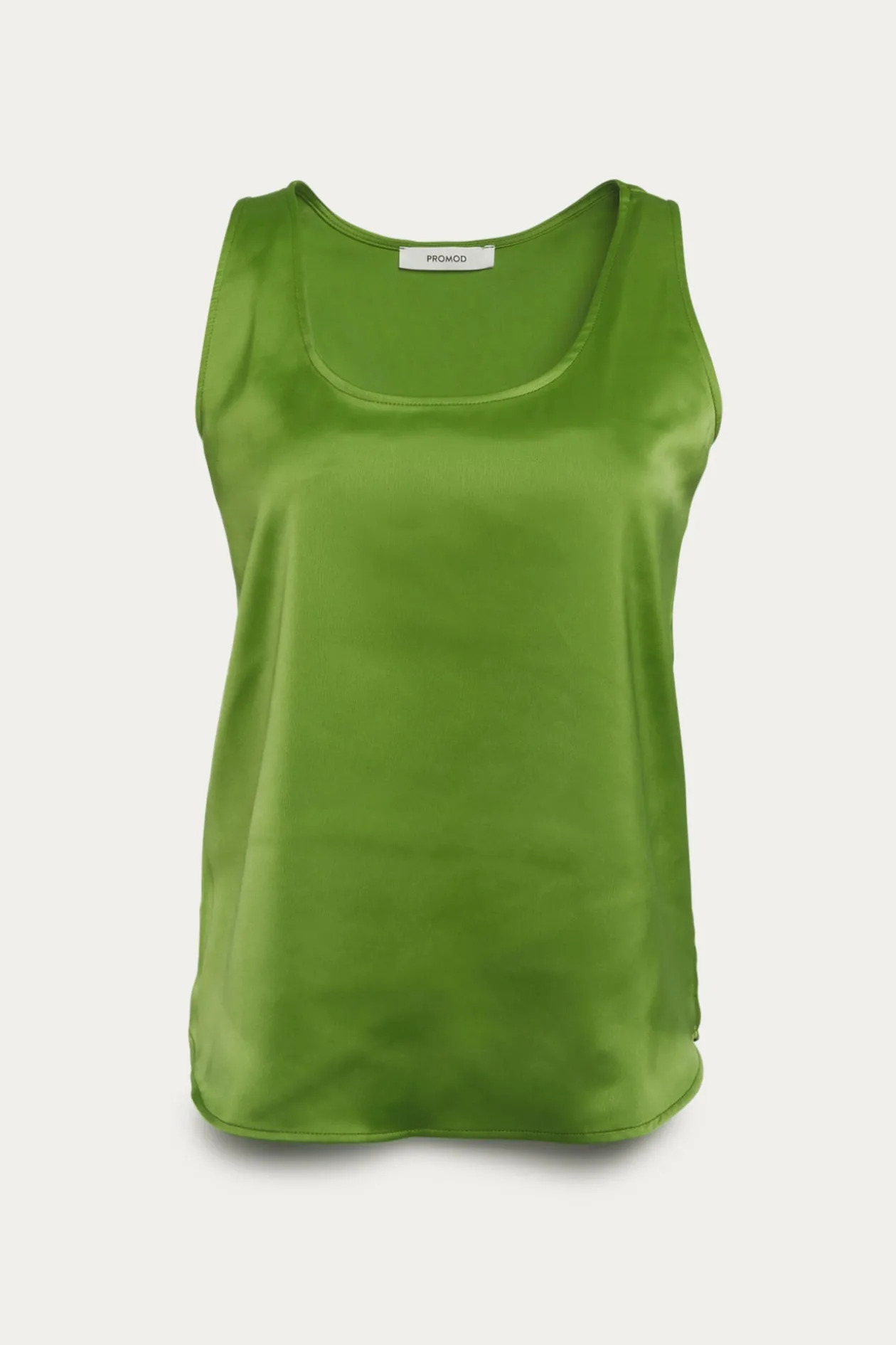 Promod Débardeur satiné uni Femme - Vert Best Sale