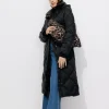 Promod Doudoune longue unie Femme - Noir Sale