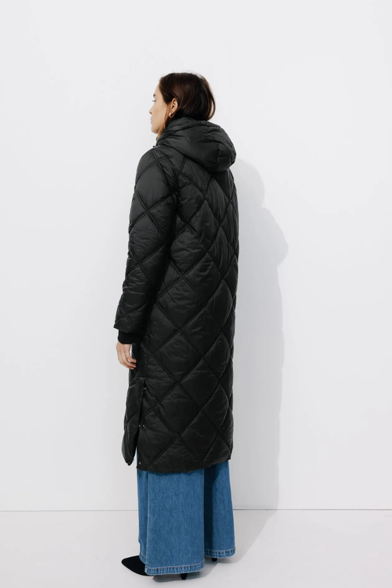 Promod Doudoune longue unie Femme - Noir Sale