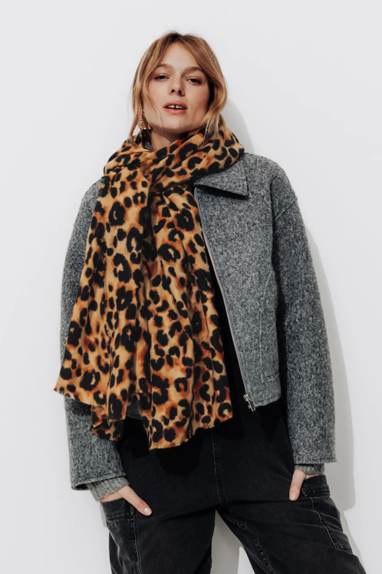 Promod Echarpe léopard Femme - Imprimé camel Imprimécamel Online