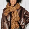 Promod Echarpe tachetée Femme - Imprimé camel Imprimécamel Flash Sale