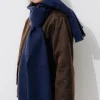 Promod Echarpe unie irisée Femme - Marine Best Sale
