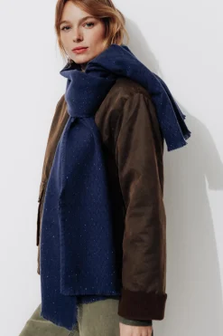 Promod Echarpe unie irisée Femme - Marine Best Sale