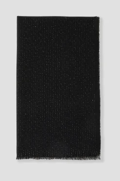 Promod Echarpe unie irisée Femme - Noir Sale