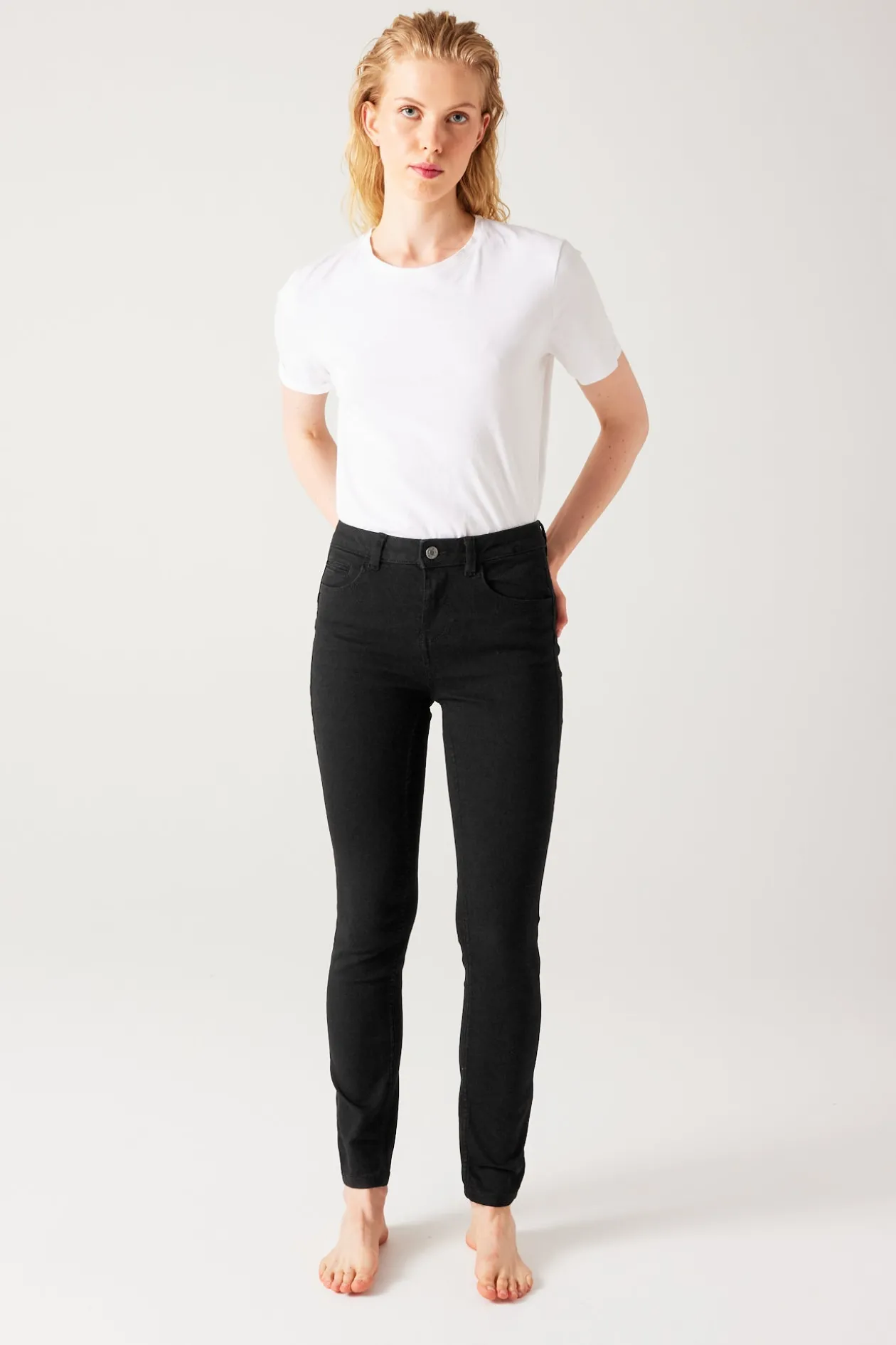 Promod ERNEST jean skinny push up - Noir Discount