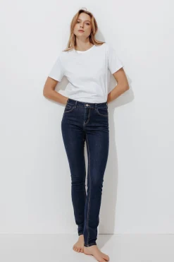 Promod ERNEST Jean skinny pushup long - Jean rinse Jeanrinse Discount