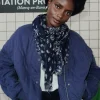 Promod Foulard carré imprimé bandana - Imprimé marine Imprimémarine New