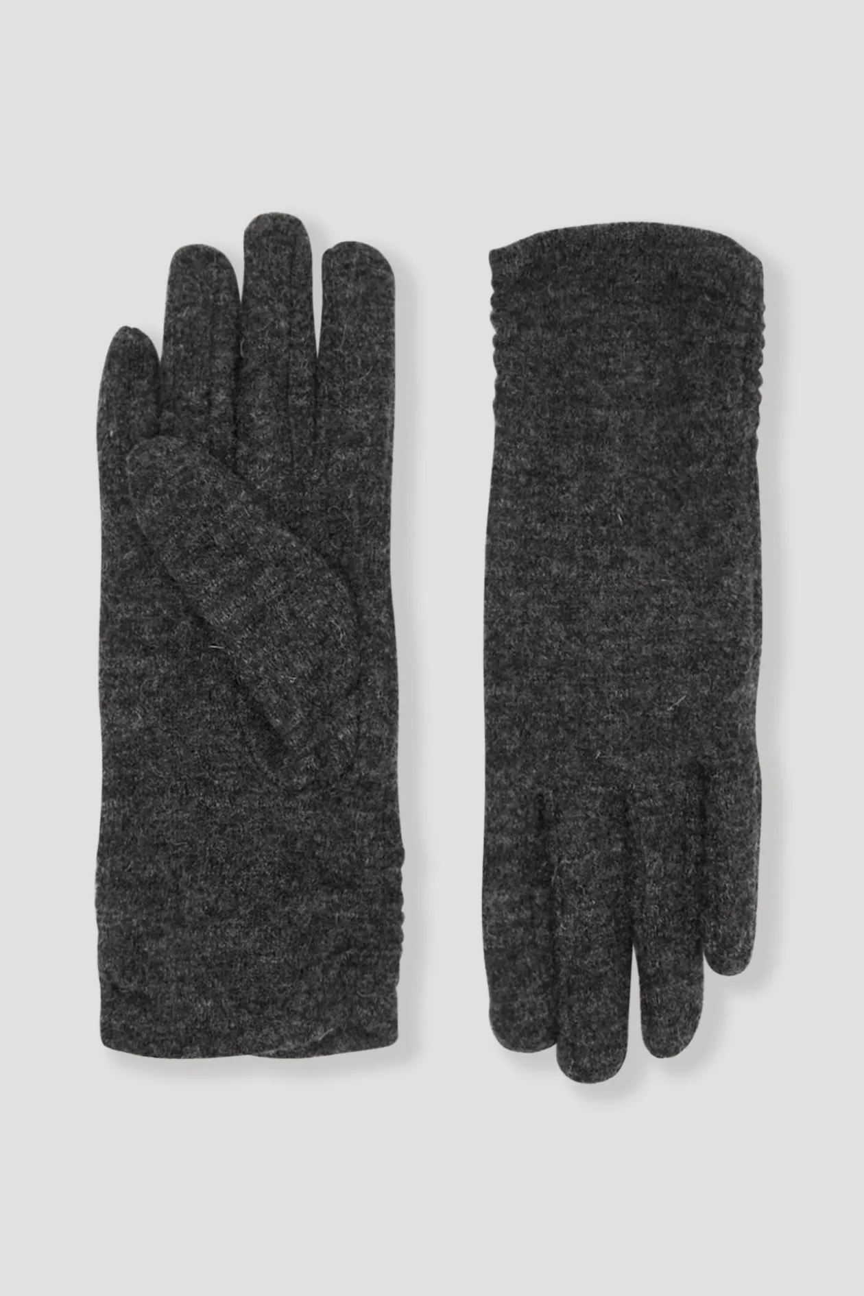 Promod Gants en laine mélangée Femme - Gris New