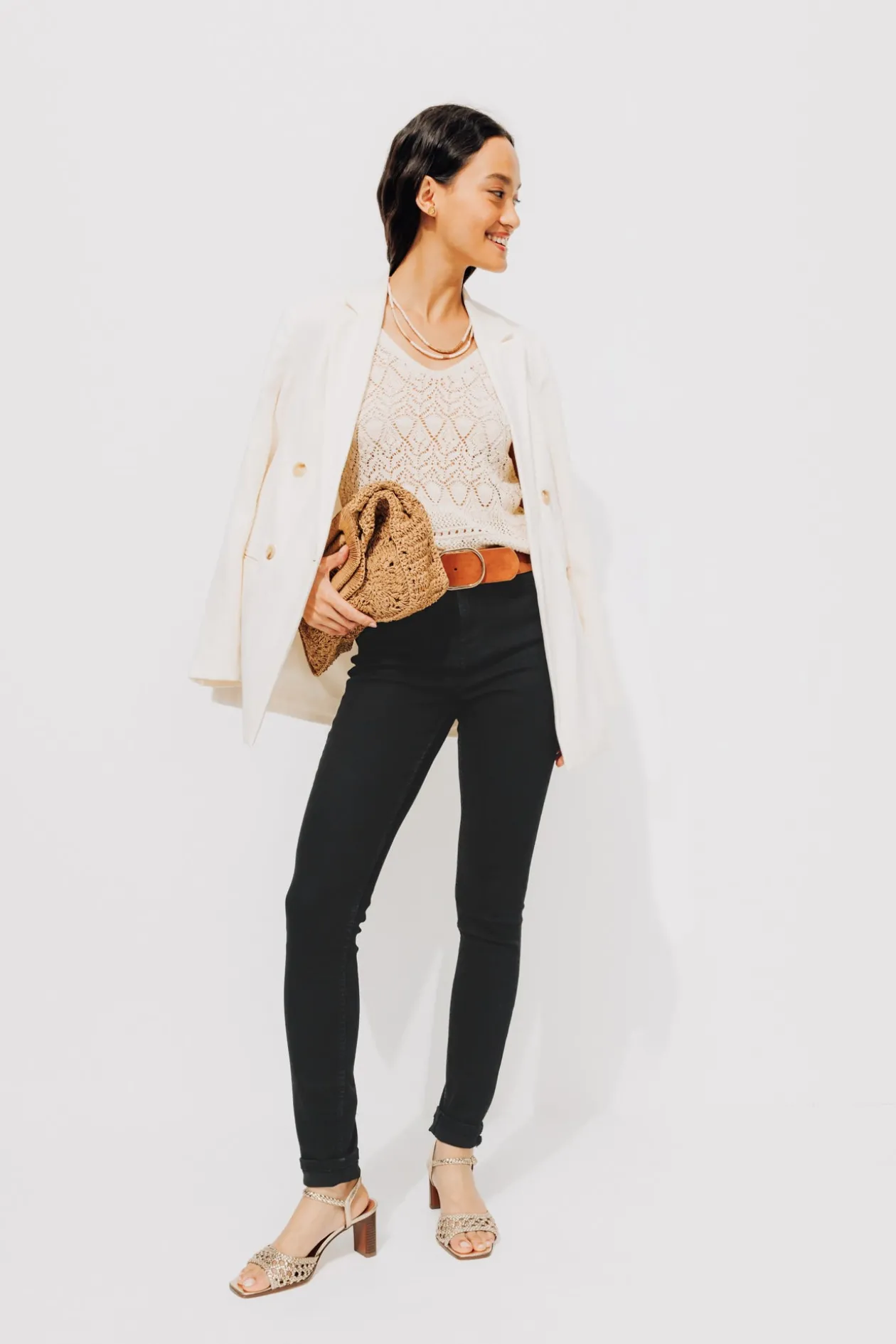 Promod GASPARD jean skinny Femme - Noir New
