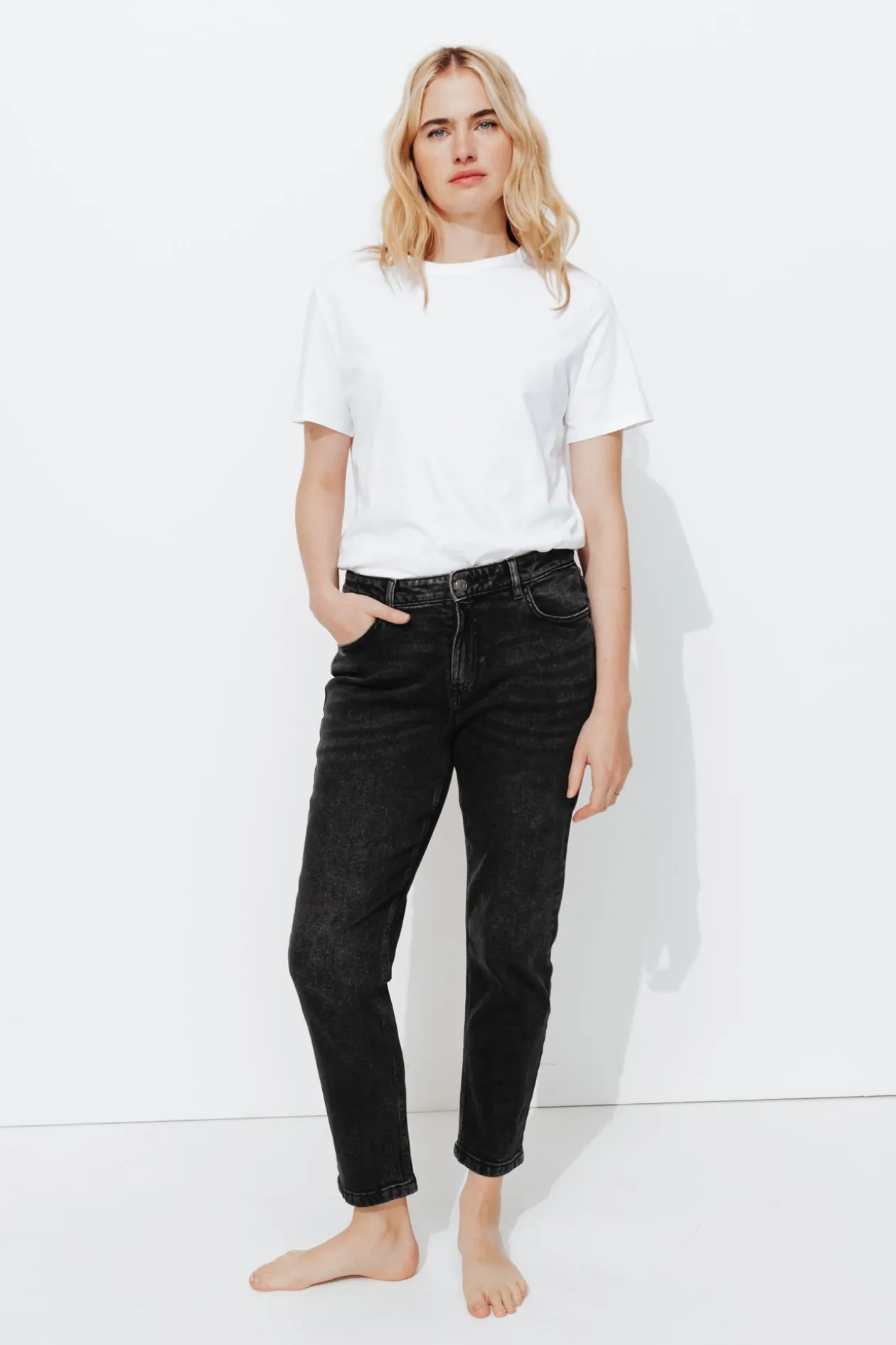 Promod GASTON jean slim cropped Femme - Noir New