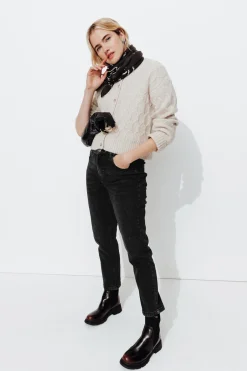 Promod GASTON jean slim cropped Femme - Noir New