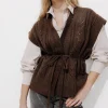 Promod Gilet sans manches Femme - Chocolat Sale