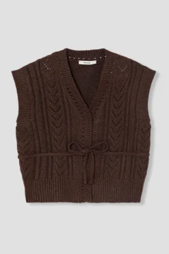 Promod Gilet sans manches Femme - Chocolat Sale