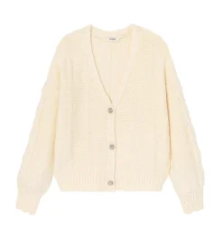 Promod Gilet torsadé Femme - Ecru Best Sale