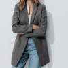 Promod GISELE court manteau en laine - Gris clair Grisclair Sale