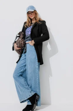 Promod GISELE court manteau en laine - Noir Flash Sale