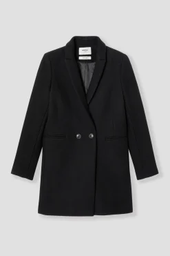 Promod GISELE court manteau en laine - Noir Flash Sale