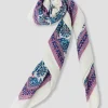 Promod Grand foulard carré imprimé - Imprimé bleu Imprimébleu Online