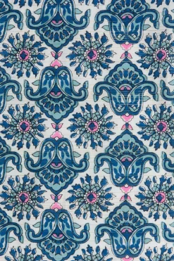 Promod Grand foulard carré imprimé - Imprimé bleu Imprimébleu Online