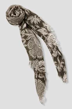 Promod Grand foulard carré imprimé - Imprimé kaki Imprimékaki Sale