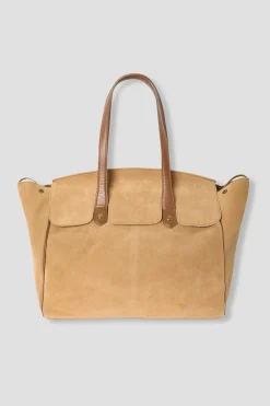 Promod Grand sac en cuir Femme - Cognac Flash Sale