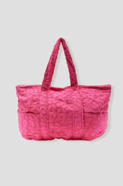 Promod Grand sac zippé en éponge - Rose fuchsia Rosefuchsia Outlet