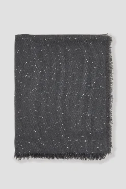 Promod Grande écharpe irisée - Gris foncé Grisfoncé Sale