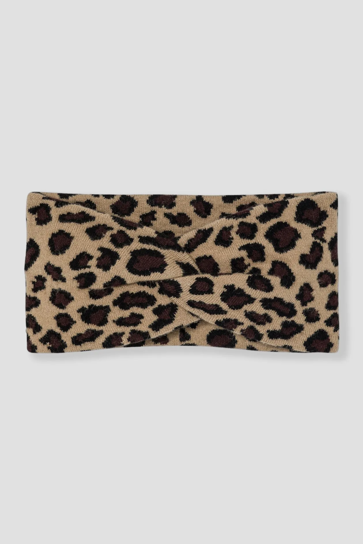 Promod Headband en maille léopard - Imprimé camel Imprimécamel Outlet