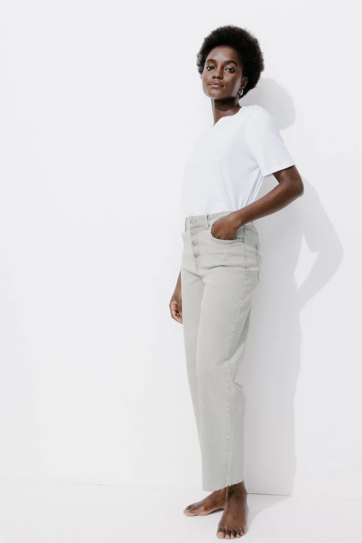 Promod Jean à braguette boutonnée - Jeans gris Jeansgris Fashion