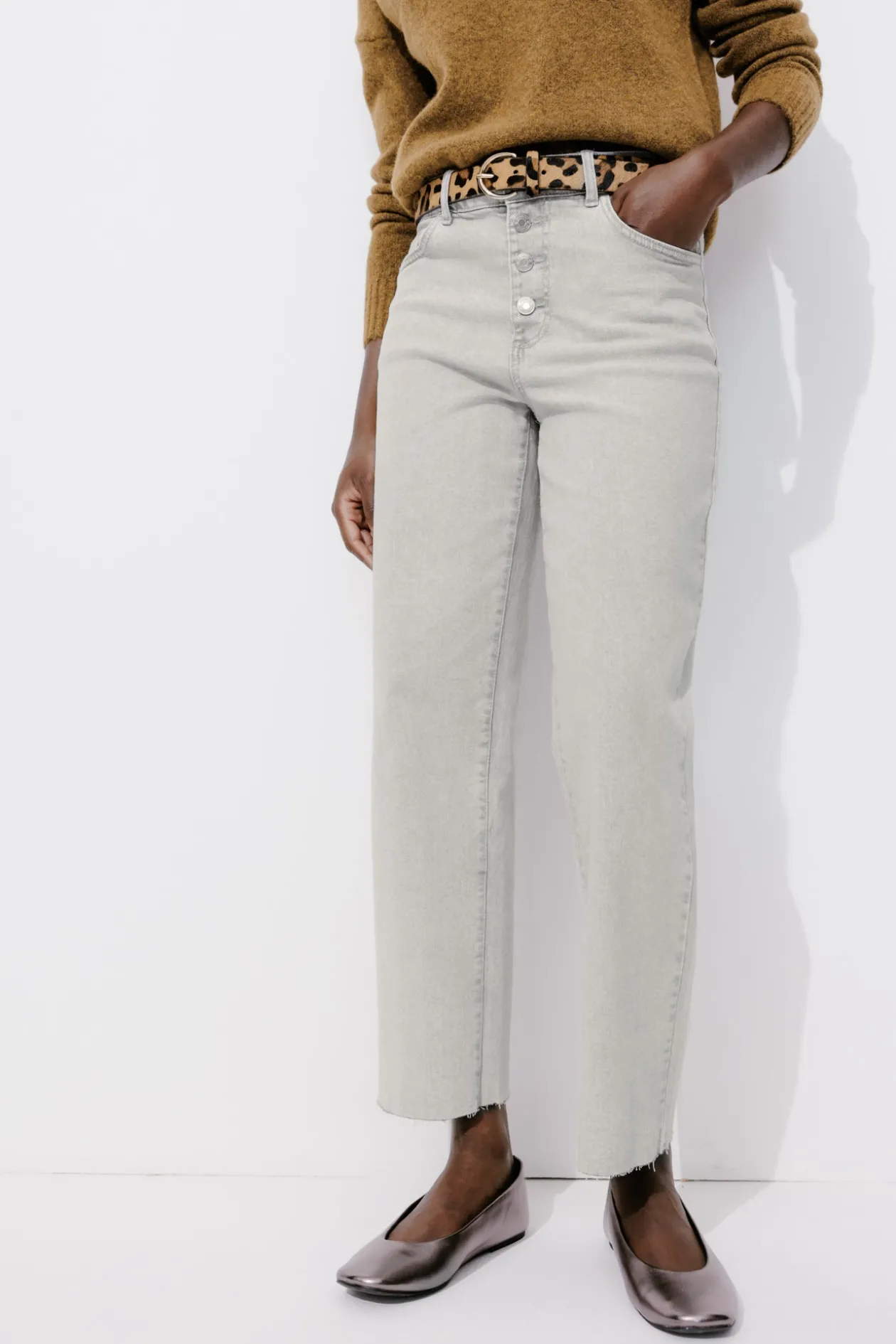 Promod Jean à braguette boutonnée - Jeans gris Jeansgris Fashion