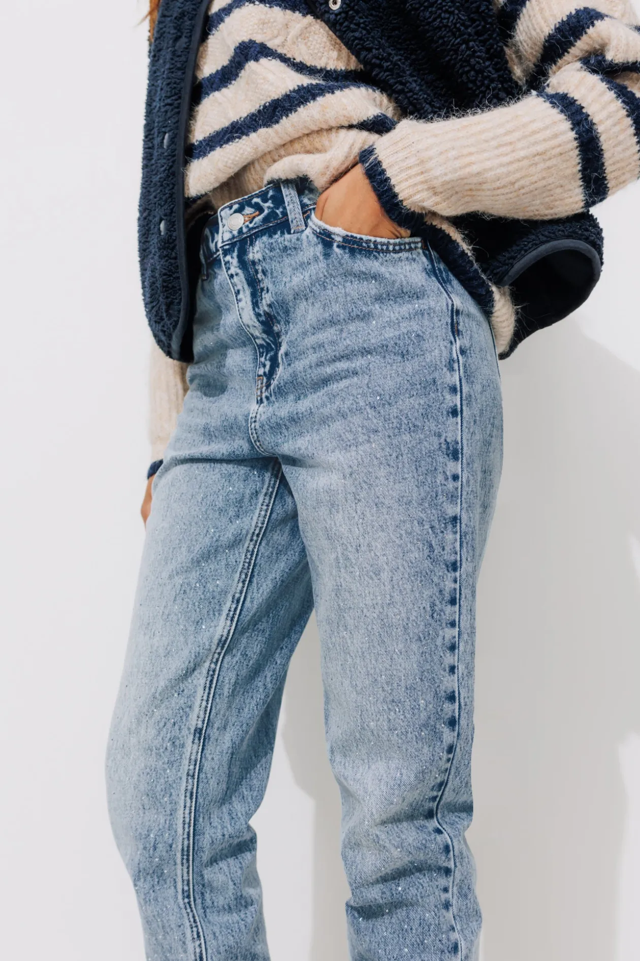 Promod Jean à strass Femme - Jean clair Jeanclair Discount
