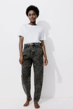 Promod Jean balloon taille haute - Noir Discount