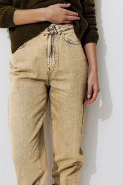 Promod Jean balloon teinté Femme - Jaune Discount