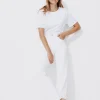 Promod Jean blanc droit taille haute - Ecru Flash Sale
