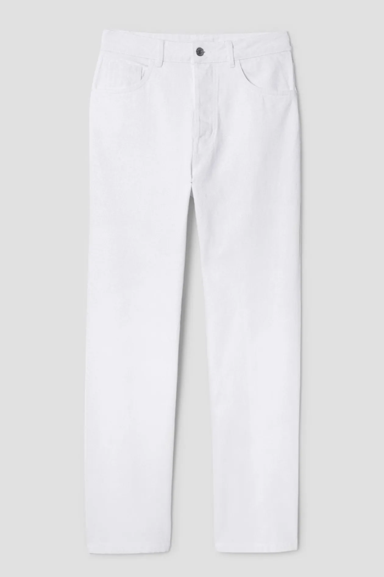 Promod Jean blanc droit taille haute - Ecru Flash Sale