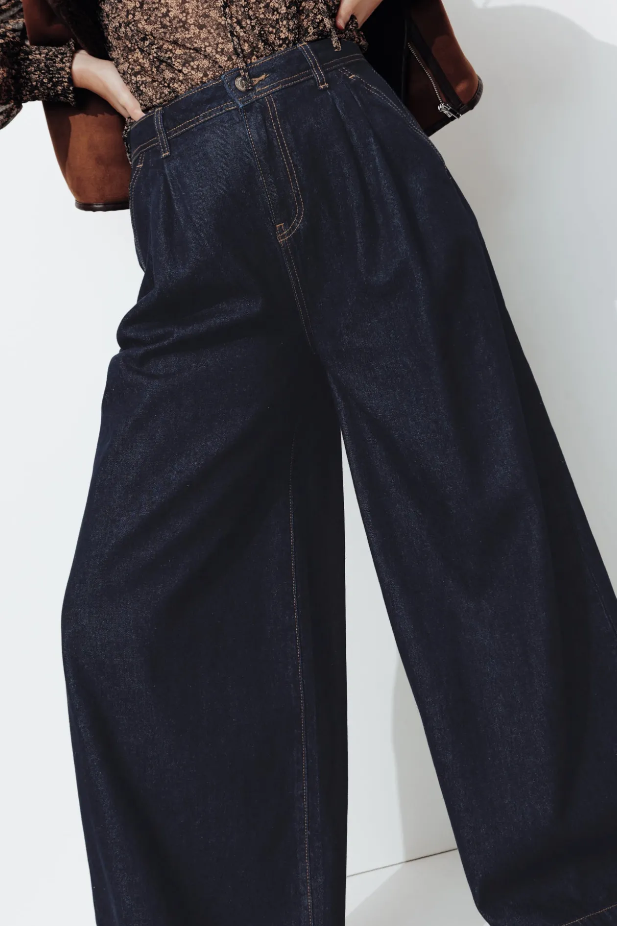 Promod Jean extra-large taille haute - Jean rinse Jeanrinse Flash Sale