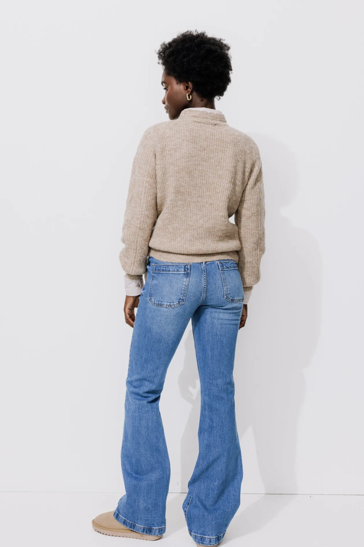 Promod Jean flare seventies Femme - Jean moyen Jeanmoyen Hot