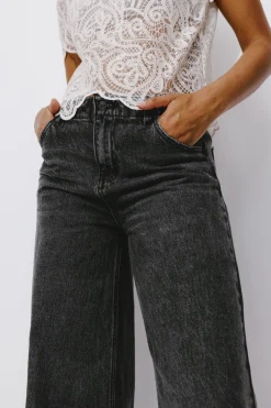 Promod Jean large taille haute Femme - Noir Online