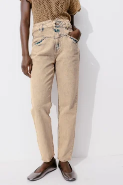 Promod Jean mom taille haute MARCEL - Rose Pâle RosePâle Best